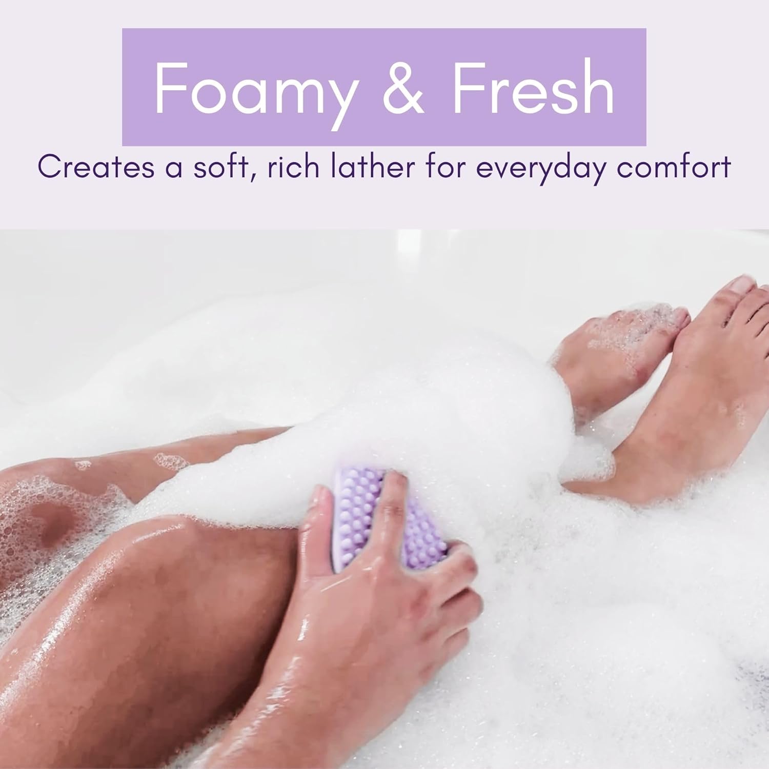 Avilana Silicone Body Scrubber – Dual-Sided Exfoliator for Men & Women, Gentle Loofah Alternative, Easy-to-Clean Silicone Shower Scrubber