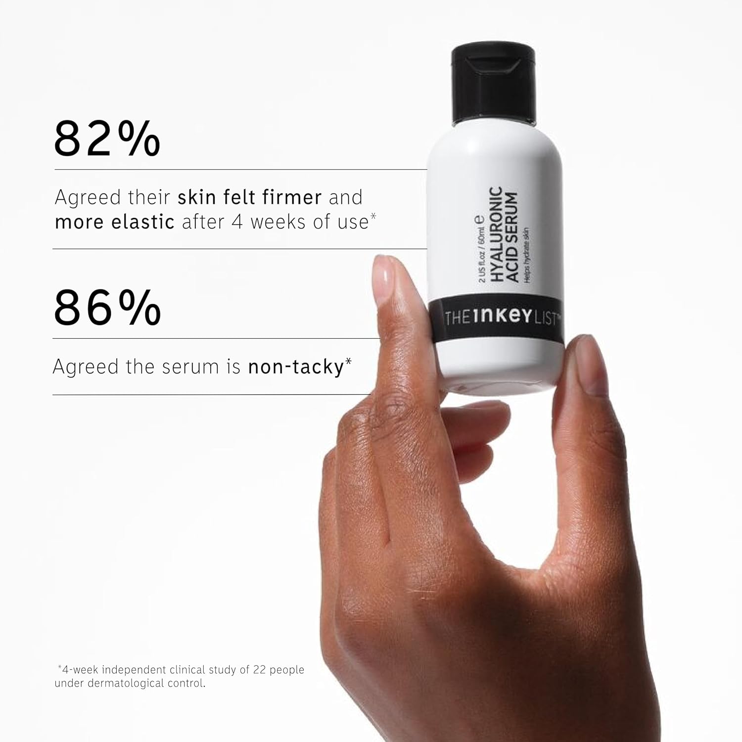 The INKEY List Hyaluronic Acid Serum, Hydrate Multiple Layers of Dry Skin, Plump and Smooth Fine Lines and Wrinkles, 1.0 fl oz