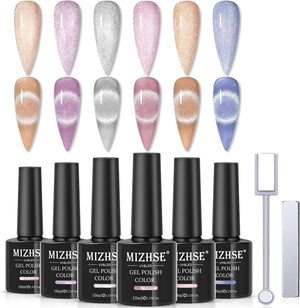 MIZHSE Nail Polish: 15Ml Mermaid Pearl Nail Polish Pink Aurora Effect Nail Polish, Fingernail and Toenail Polish Glossy Long Lasting Nail Polish Trendy DIY at Home Nail Gift Spree