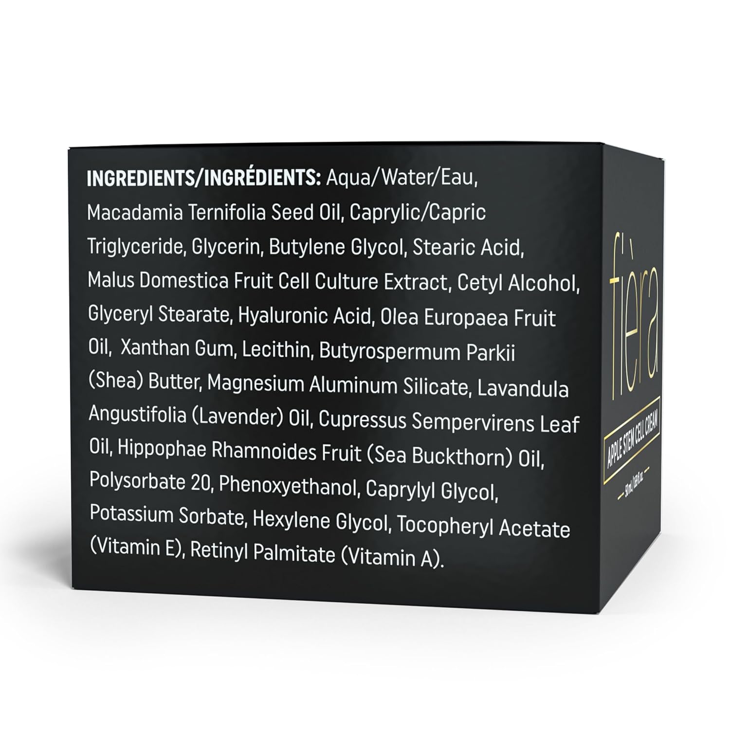 FIÈRA 24-Hour Rejuvenating Face Cream with Apple Stem Cells - Anti-Aging Moisturizer for Mature Skin, Day & Night Hydration, Improves Skin Tone, Texture, and Elasticity - 1.69 FL. OZ. / 50 ML