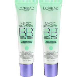 L'Oréal Paris Makeup Magic Skin Beautifier BB Cream Tinted Moisturizer, Anti-Redness, 1 fl oz, 1 Count