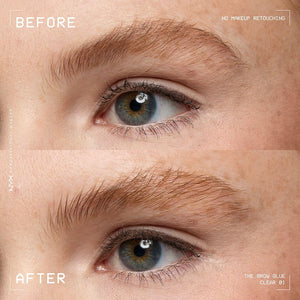 NYX PROFESSIONAL MAKEUP The Brow Glue, Extreme Hold Eyebrow Gel - Clear