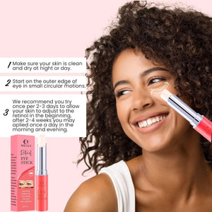 Retinol Under Eye Stick Balm: Cooling Eye Cream for Dark Circles Fine Lines Puffiness, Anti Wrinkle Hydrating Face Skincare in 3-4 Weeks