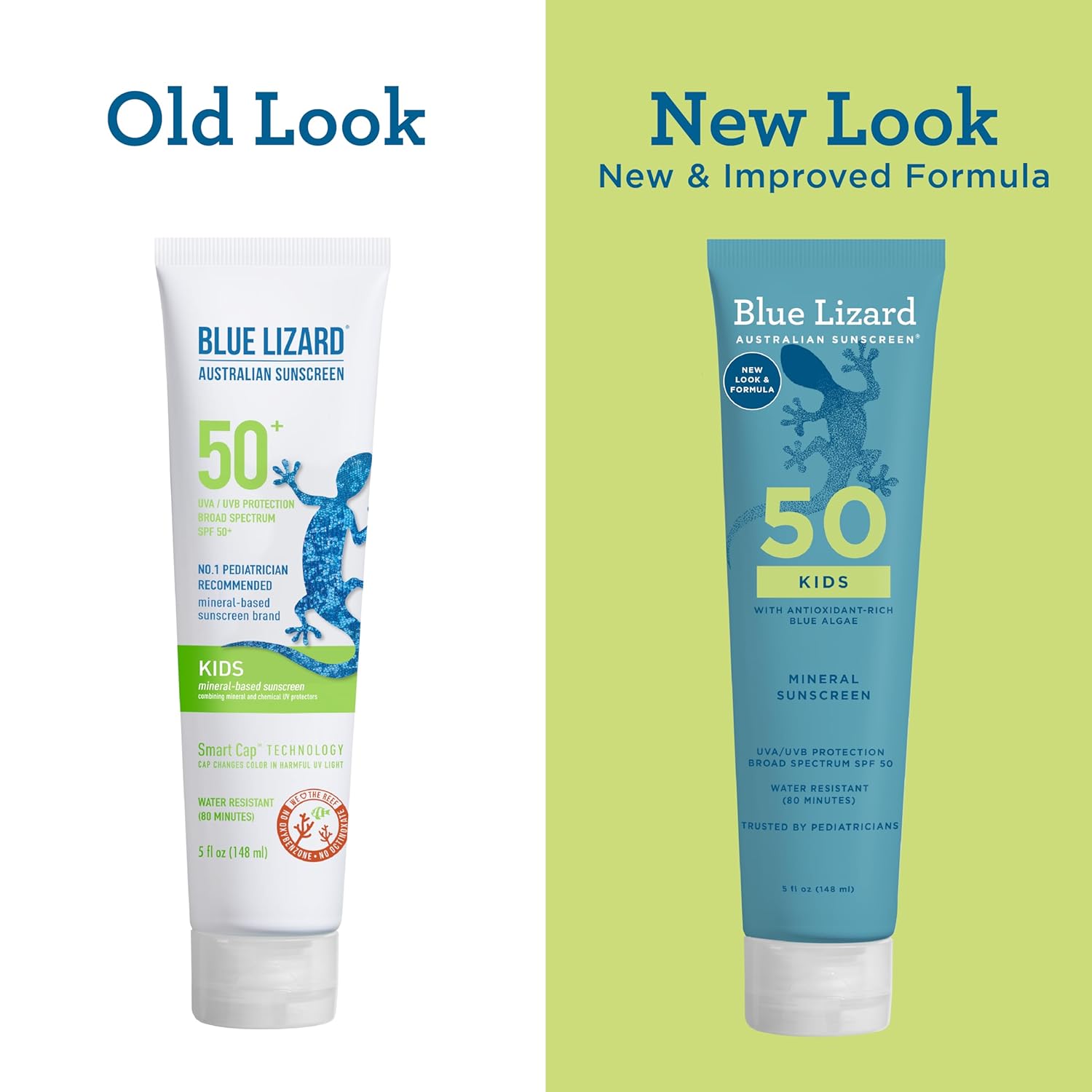 BLUE LIZARD Kids Sunscreen Lotion SPF 50+ 5oz Tube, cream