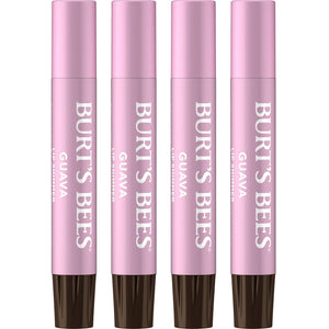 Burt's Bees Shimmer Lip Tint Set, Tinted Lip Balm Stick, Moisturizing for All Day Hydration with Natural Origin Glowy Pigmented Finish & Buildable Color, Fig (4-Pack)