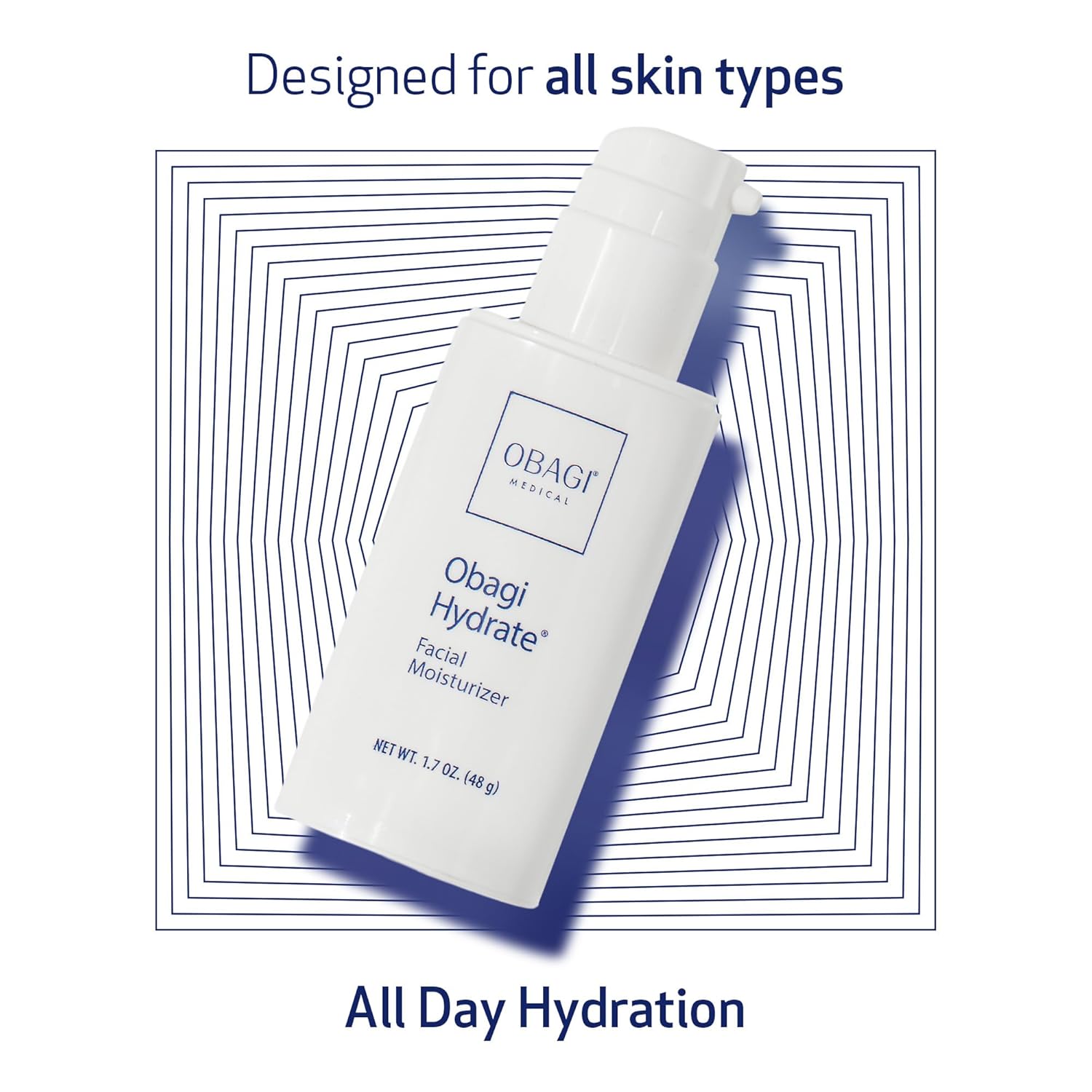 Obagi Hydrate Facial Moisturizer – Non-Comedogenic Intensely Hydrating All Day Moisturizer that Combats Dryness with Tara Seed Extract, Shea Butter & Avocado Oil