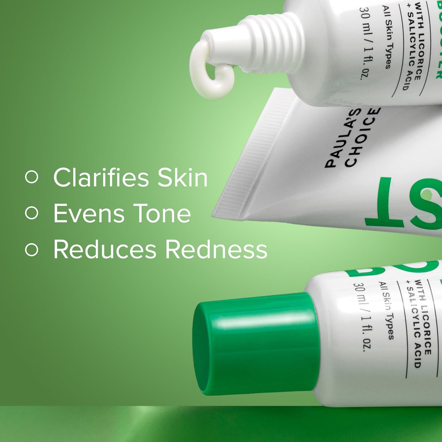 Paula's Choice BOOST 10% Azelaic Acid Booster Cream Gel, Licorice Extract & Salicylic Acid, Oil-Free Skin Brightening Serum