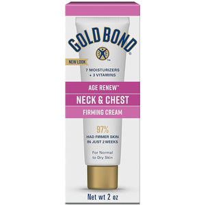 Gold Bond Age Renew Neck & Chest Firming Age Renew Cream, 2 oz., Clinically Tested Skin Firming Cream