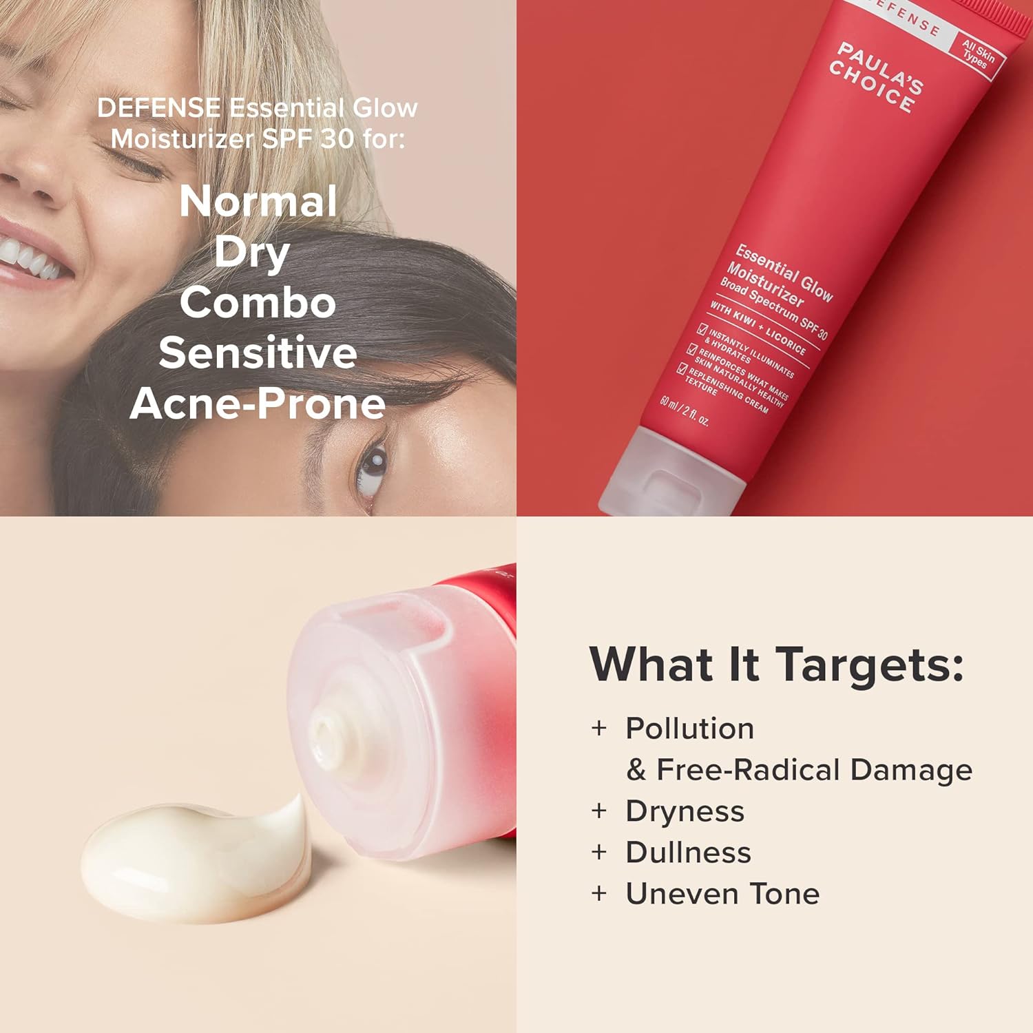 Paula's Choice DEFENSE Essential Glow Mineral Moisturizer with SPF 30