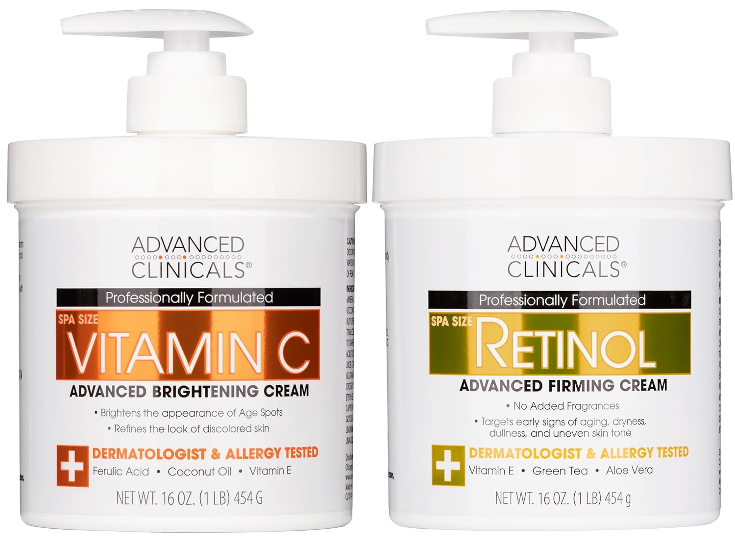 Advanced Clinicals Green Coffee Bean Thermo - Firming Body Lotion | Caffeine Infused Collagen Cream Moisturizer & Body Cream For Women, Stomach, Legs, & To Improve Look Of Textured Crepey Skin, 16 Oz
