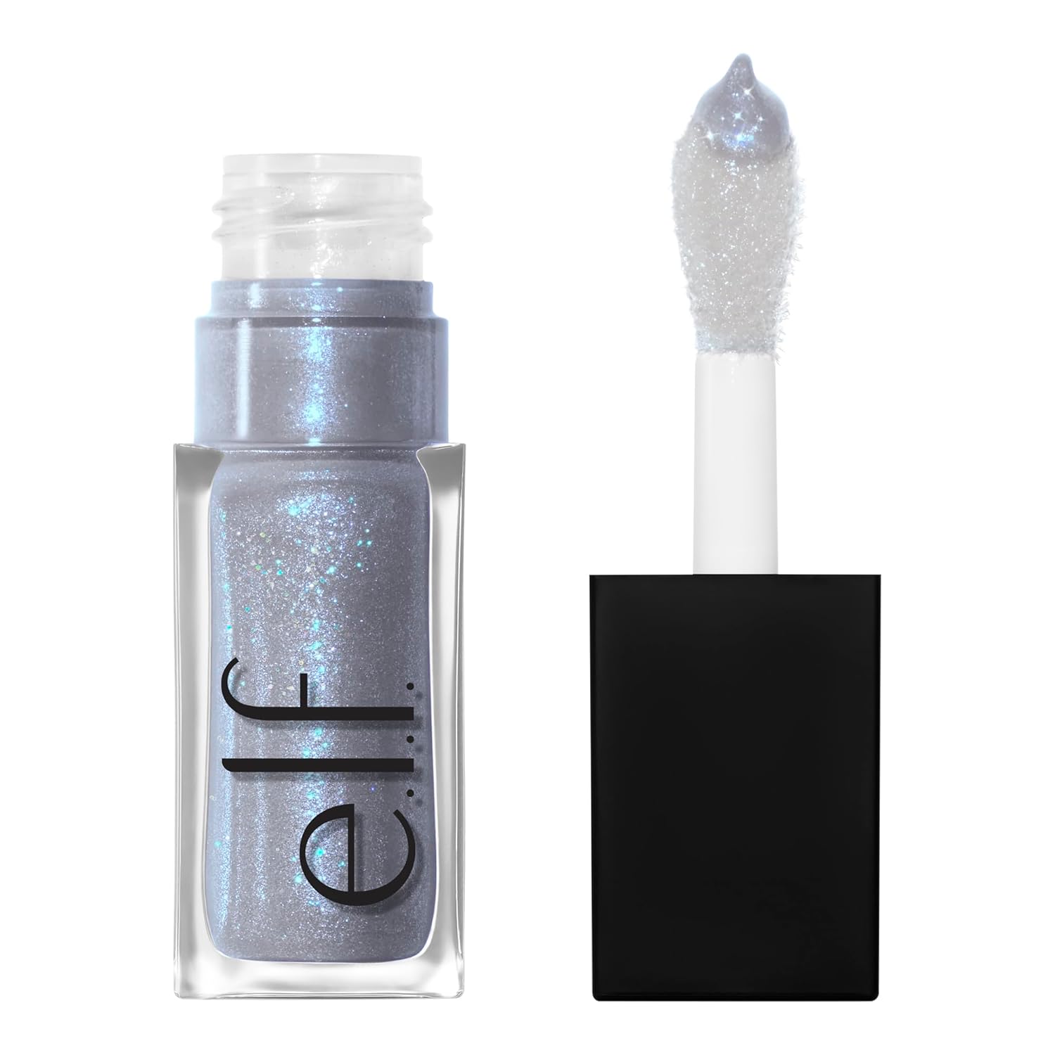 e.l.f. Glow Reviver Lip Oil, Nourishing and Hydrating with High-Shine Glimmer Finish & Sheer Wash Of Color, Minty Scent, Non-Sticky, Vegan & Cruelty-free, Super-neutral