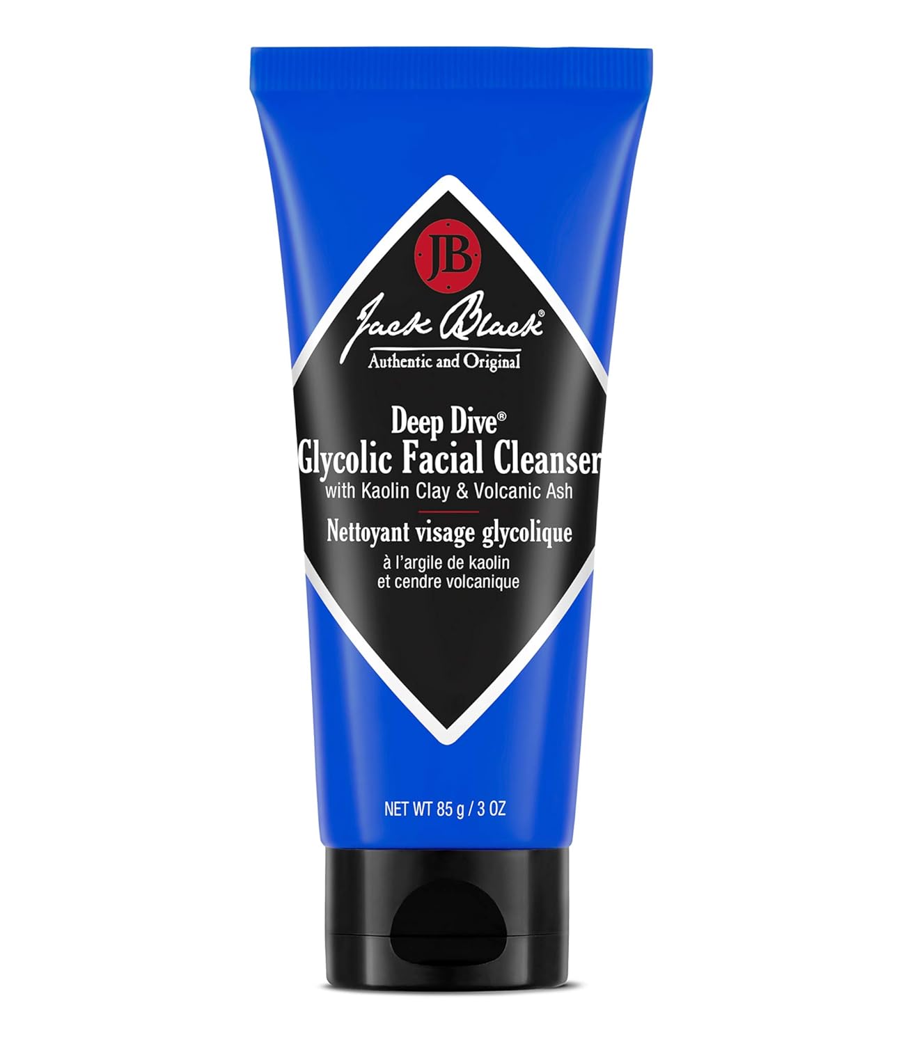 Jack Black - Deep Dive Glycolic Facial Cleanser, Clay-Based Cleanser, PureScience Formula, Facial Cleanser and Mask, Recommended for Normal, Dry, or Oily Skin, Glycolic Acid