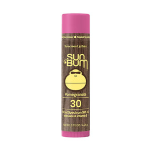 Sun Bum SPF 30 Sunscreen Watermelon Lip Balm - Moisturizing Aloe Vera and Vitamin E - Vegan and Cruelty Free - Broad Spectrum UVA/UVB Lip Protection - 0.15 oz Stick