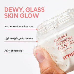innisfree Cherry Blossom Glow Jelly Cream with Niacinamide for Smooth, Glowing Skin, Korean Skincare Hydrating Moisturizer
