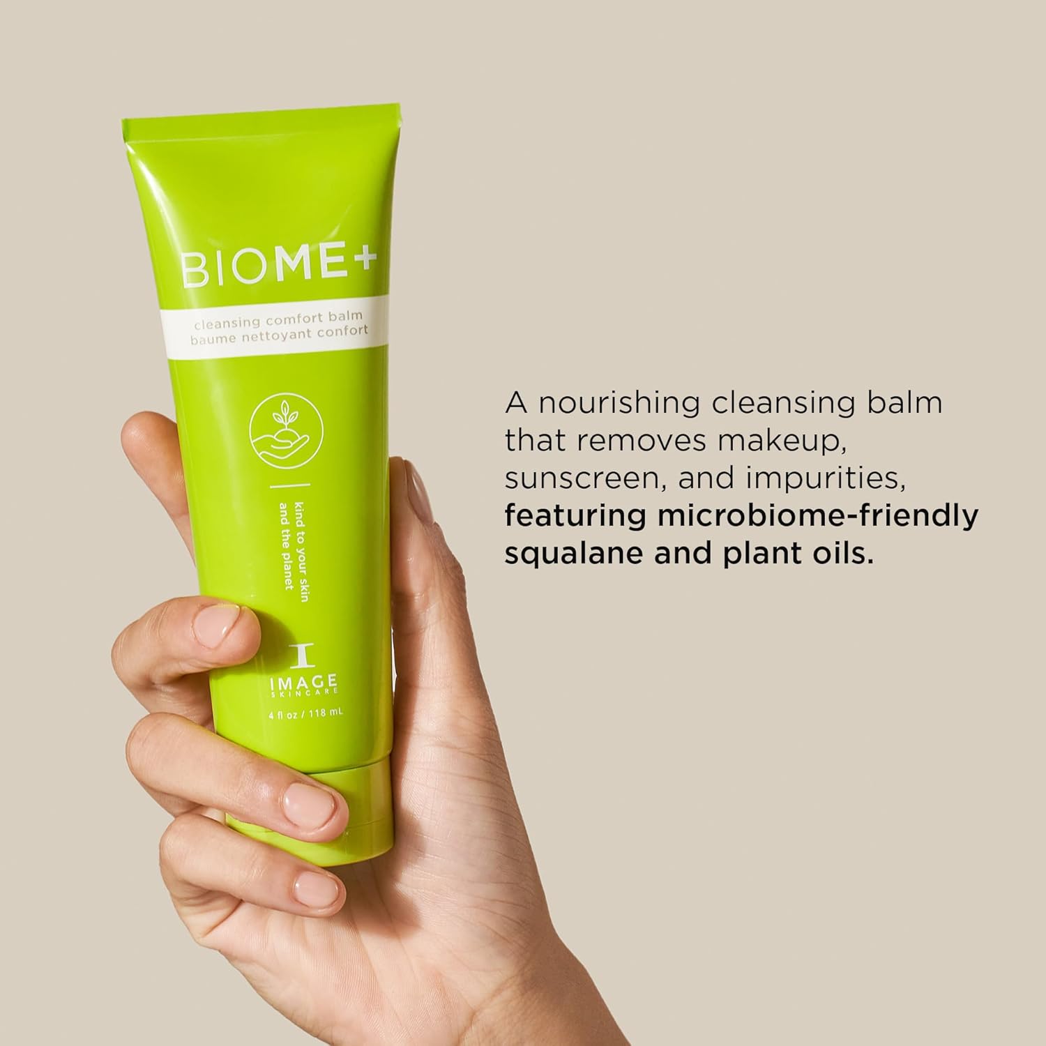 IMAGE Skincare BIOME+ Cleansing Comfort Balm, Microbiome Friendly Gentle Cleanser, Reduces Moisture Loss