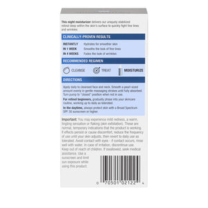 Neutrogena Rapid Wrinkle Repair Retinol Night Face Moisturizer, Daily Anti-Aging Face Cream with Retinol & Hyaluronic Acid to Fight Fine Lines & Wrinkles, 1 fl. oz