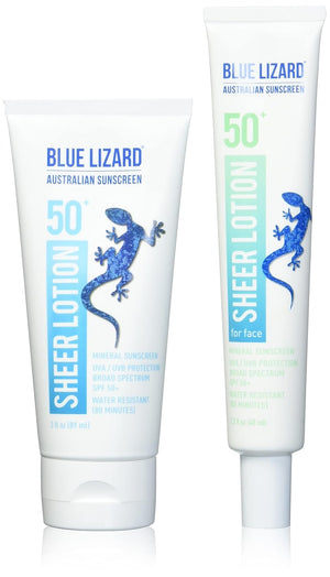 BLUE LIZARD Sheer Face Lotion - SPF 50+, 1.7 Oz