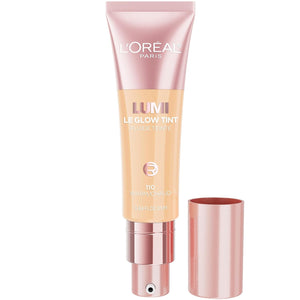 L'Oreal Paris Lumi Le Glow Skin Tint, Lightweight Water-Based Tinted Serum with Foundation-Like Coverage, Glow Illuminator, Neutral 400, 0.85 Fl Oz