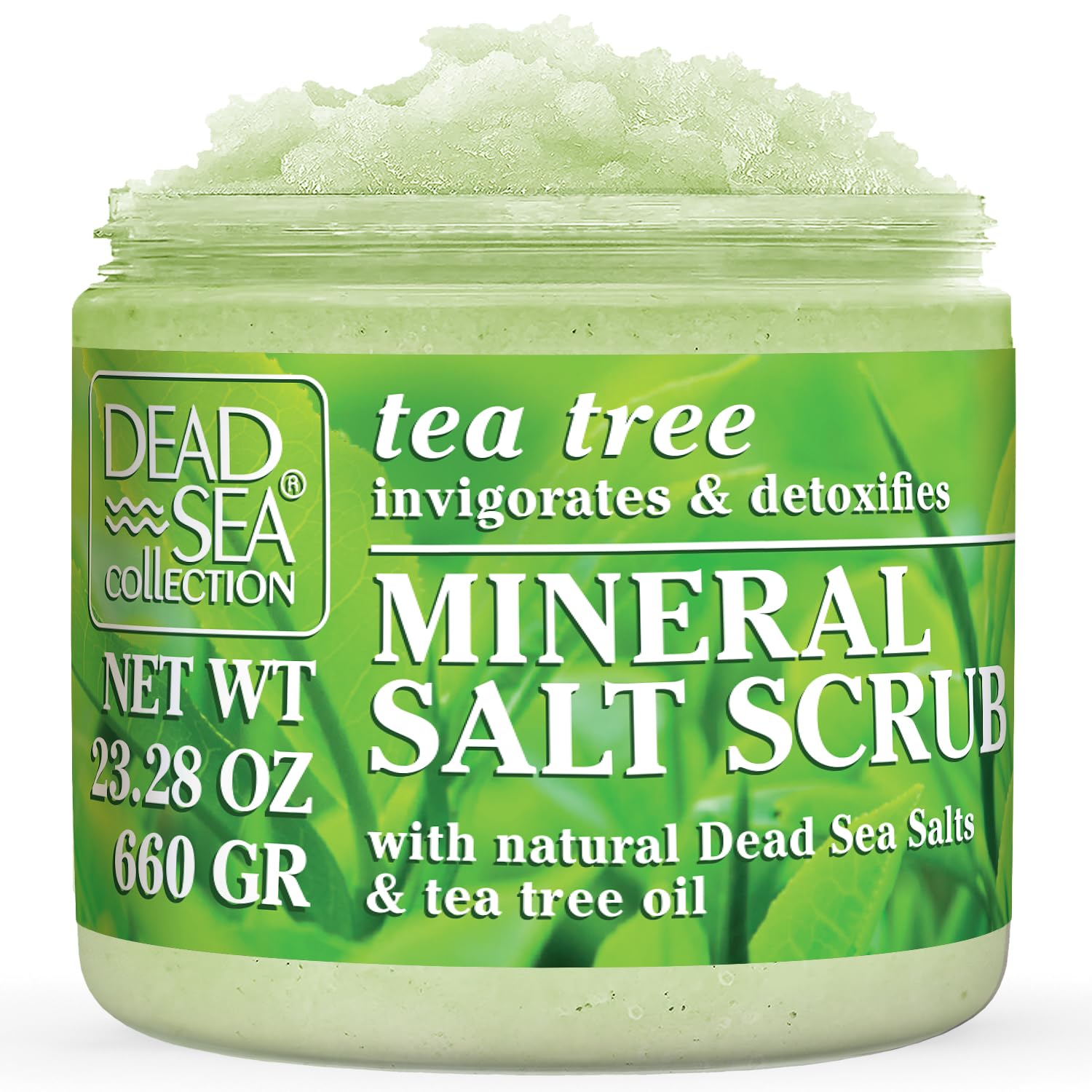 Dead Sea Collection Lavender Salt Scrub – Exfoliating Body Scrub for Women – Moisturizing and Nourishing Skin – with Pure Oils and Dead Sea Minerals (23.28 Oz)