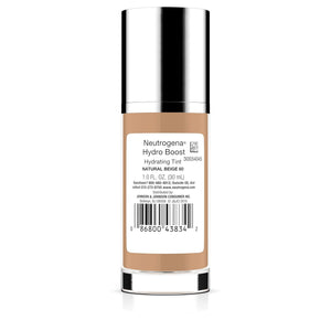 Neutrogena Hydro Boost Hydrating Tint with Hyaluronic Acid, Lightweight Water Gel Formula, Moisturizing, Oil-Free & Non-Comedogenic Liquid Foundation Makeup, 60 Natural Beige 1.0 fl. oz