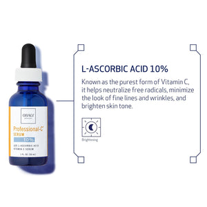 Obagi Professional-C Vitamin C Serum – Helps Brighten Skin Tone and Minimize the Appearance of Fine Lines & Wrinkles – Safe for Sensitive Skin
