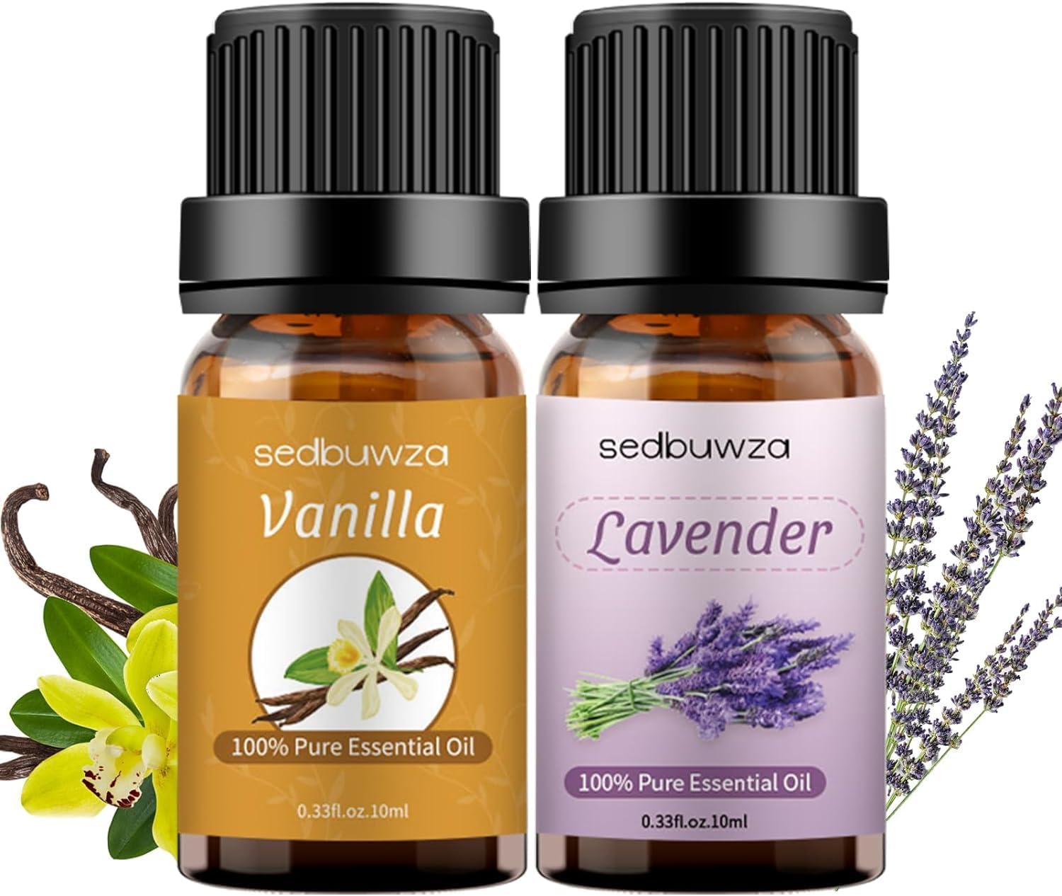 Sedbuwza Rose Essential Oil, 100% Pure Organic Rose Fragrance Oil for Diffuser, Humidifier, Soap, Candle, Perfume - 10ml