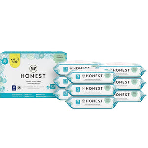 The Honest Company Clean Conscious Multi-Use Wipes | Hypoallergenic + Unscented for Sensitive Skin | Over 99% Water, Compostable, Plant Based, Baby Wipes | Geo Mood, 288 Count