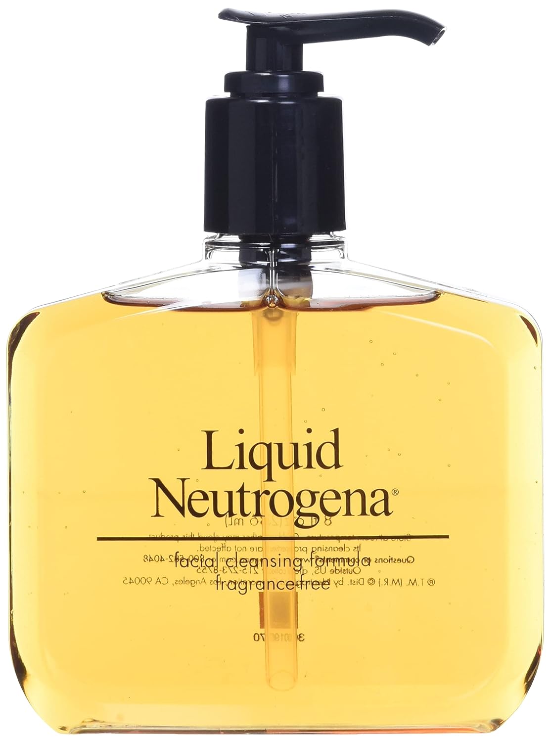 Neutrogena Fragrance Free Liquid Facial Cleansing Formula, 8 Oz (2 Pack)