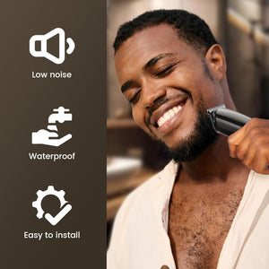 Electric Beard Trimmer for Men: 16-in-1 Professional Barber Hair Clippers - Cordless Grooming Kit - Turbo Speed & Precision Blades
