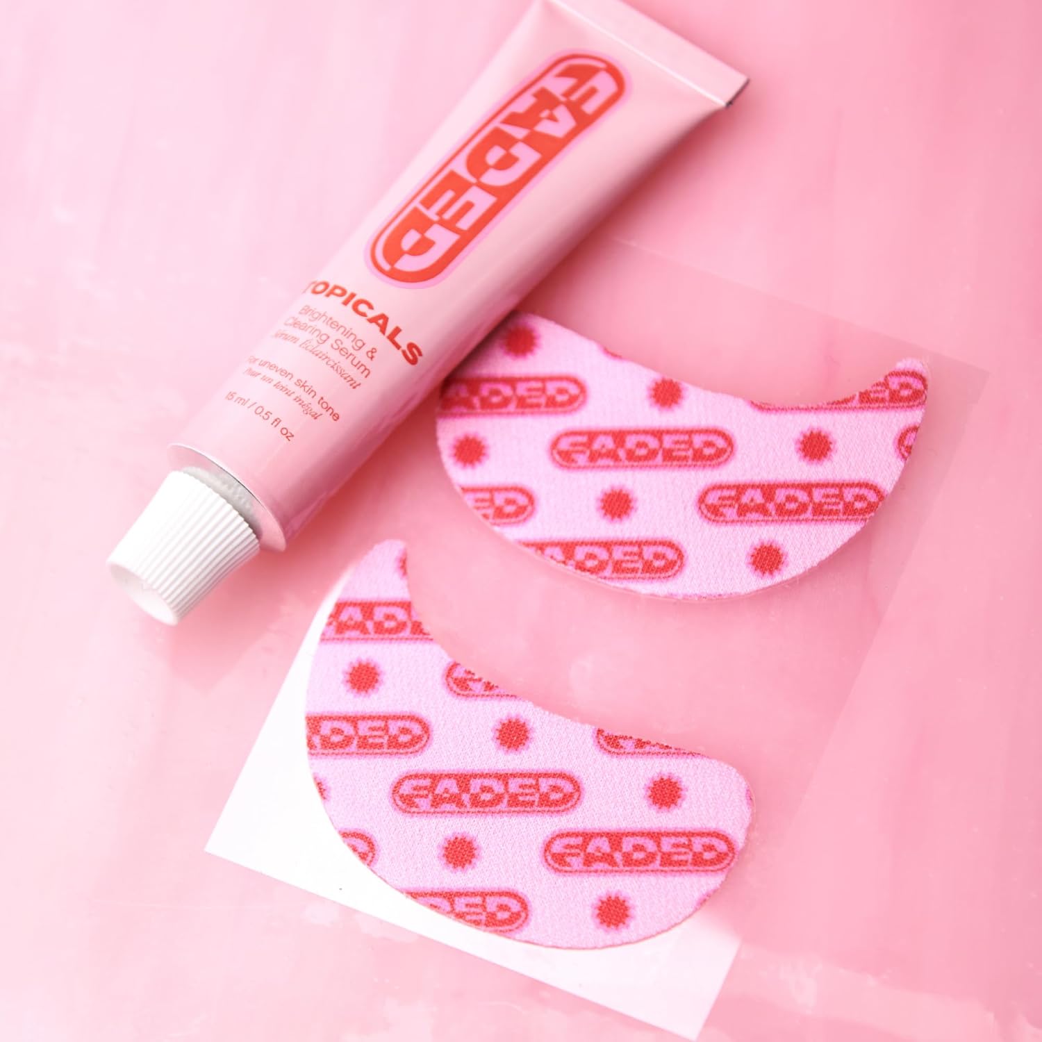 Topicals Faded Brightening Under Eye Masks | Revitalizing Patches to Depuff, Hydrate, and Illuminate | Diminishes Dark Circles and Fine Lines | Made with Kojic Acid, Caffeine & Niacinamide