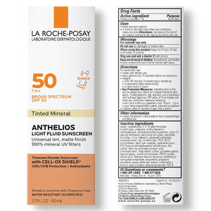 La Roche-Posay Anthelios Tinted Sunscreen SPF 40+, Broad Spectrum SPF + Antioxidants, Titanium Dioxide & Zinc Oxide Sunscreen, 4 Flexible Shades With No White Cast, Oil Free & Oxybenzone Free
