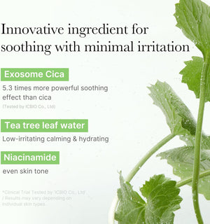 medicube Exosome CICA Tea Tree Calming Toner Pads for Sensitive Skin with Centella Asiatica Help Reduce Redness & breakouts. Low-irritating & Hydrating Daily Care, Korean Skincare, Vegan (100 Pads)