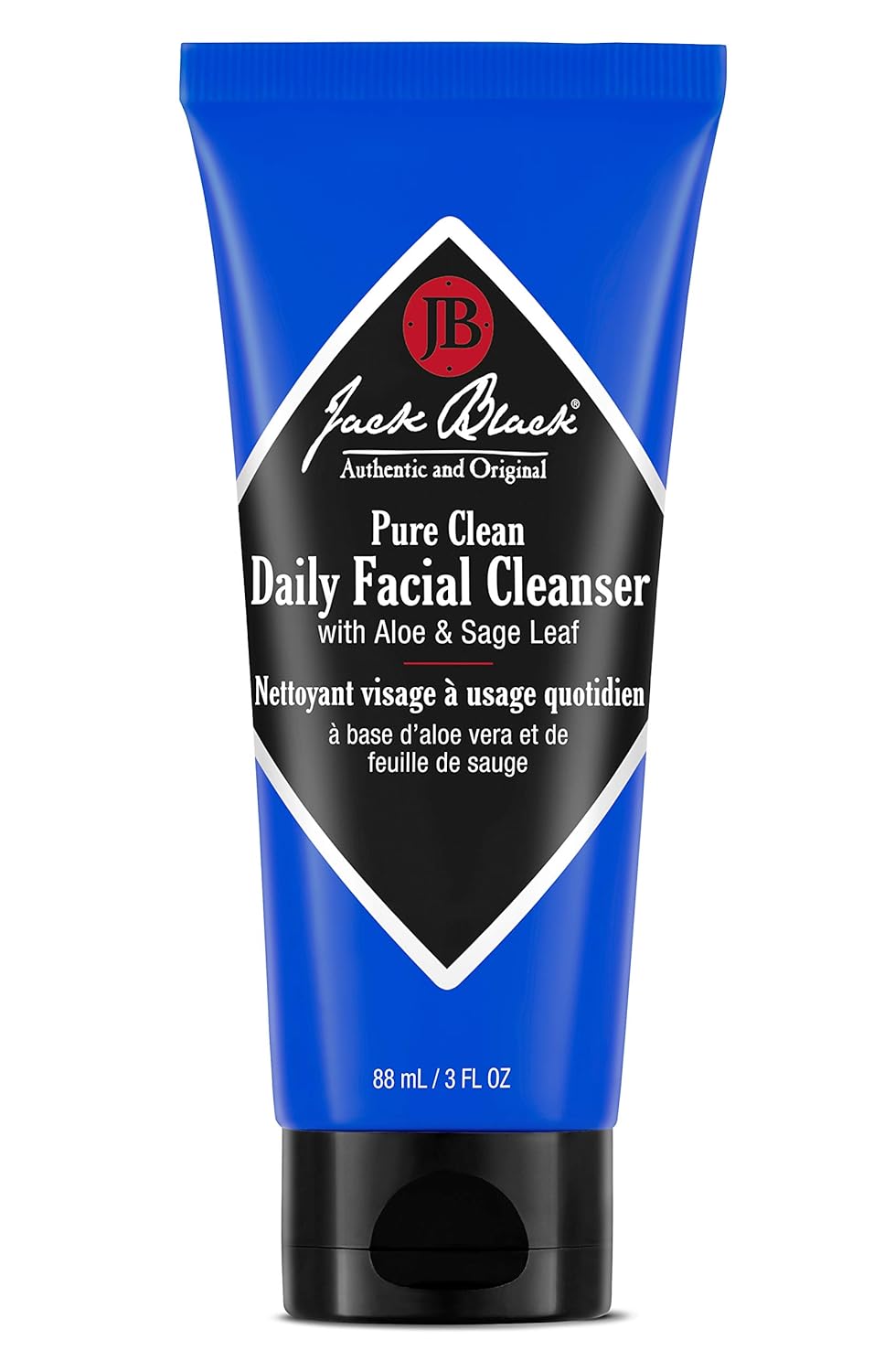 Jack Black Pure Clean Daily Facial Cleanser for Men - Mens Face Wash, Jack Black Face Wash Men's, Face Wash for Men, Face Cleanser for Men, 2-in-1 Mens Facial Cleanser & Toner, Gifts for Men
