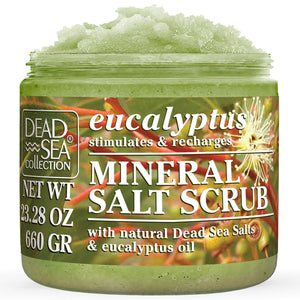 Dead Sea Collection Lavender Salt Scrub – Exfoliating Body Scrub for Women – Moisturizing and Nourishing Skin – with Pure Oils and Dead Sea Minerals (23.28 Oz)