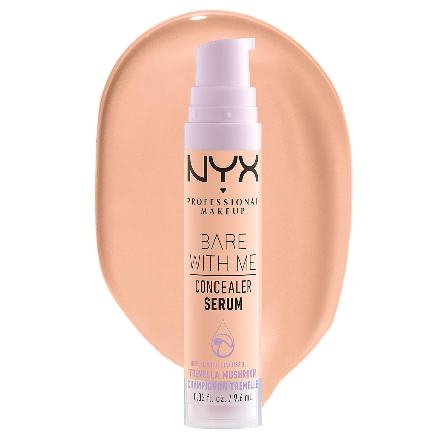 NYX PROFESSIONAL MAKEUP Bare With Me Concealer Serum, Concealer Makeup For Up To 24Hr Hydration - Beige