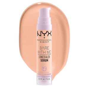 NYX PROFESSIONAL MAKEUP Bare With Me Concealer Serum, Concealer Makeup For Up To 24Hr Hydration - Beige