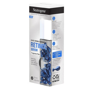 Neutrogena Rapid Wrinkle Repair Retinol Face Serum Capsules, Fragrance-Free Daily Facial with that fights Fine Lines, Wrinkles, Dullness, Alcohol-Free & Non-Greasy, 30 ct