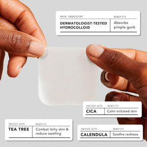 AVARELLE Acne Patches XL, FSA HSA Acne Cover Patch Large | Pimple Patches for Face Cheek & Nose (8 Count) | Large Hydrocolloid Acne Treatment with Tea Tree, Calendula, & Cica