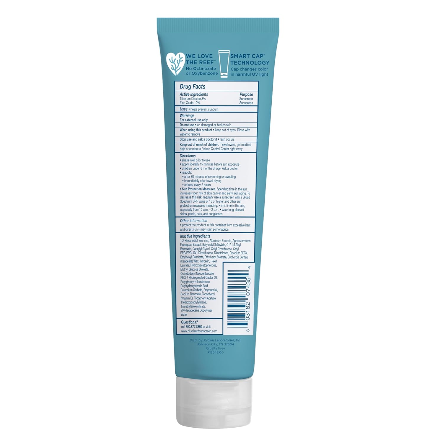 BLUE LIZARD Kids Sunscreen Lotion SPF 50+ 5oz Tube, cream