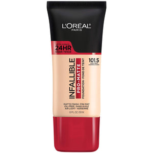 L'Oreal Paris Cosmetics Makeup Infallible Pro-Matte Liquid Longwear Foundation, Fresh Beige, 1 fl oz