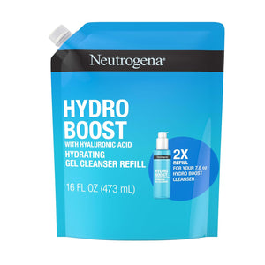 Neutrogena Hydro Boost Facial Cleansing Gel, Hydrating Gentle Face Cleanser and Makeup Remover with Hyaluronic Acid, Hypoallergenic Formula, 7.8 FL OZ