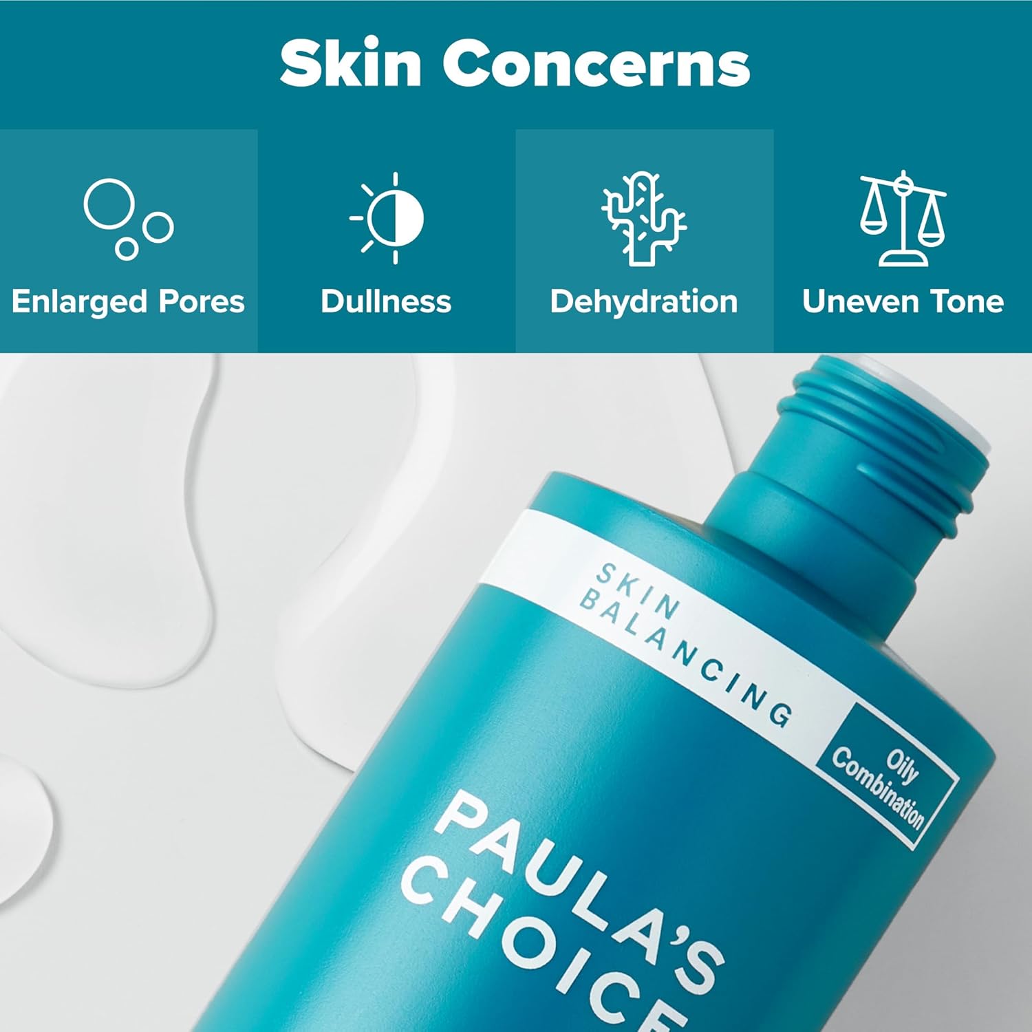 Paula's Choice SKIN BALANCING Pore-Reducing Face Toner for Combination and Oily Skin, Minimizes Large Pores, Controls Oil & Shine, Hydrates & Replenishes, Suitable for Acne-Prone Skin