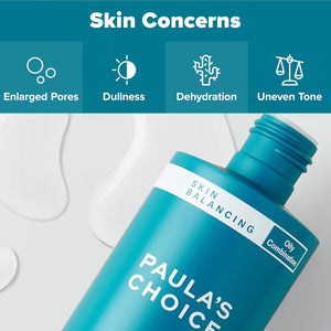 Paula's Choice SKIN BALANCING Pore-Reducing Face Toner for Combination and Oily Skin, Minimizes Large Pores, Controls Oil & Shine, Hydrates & Replenishes, Suitable for Acne-Prone Skin