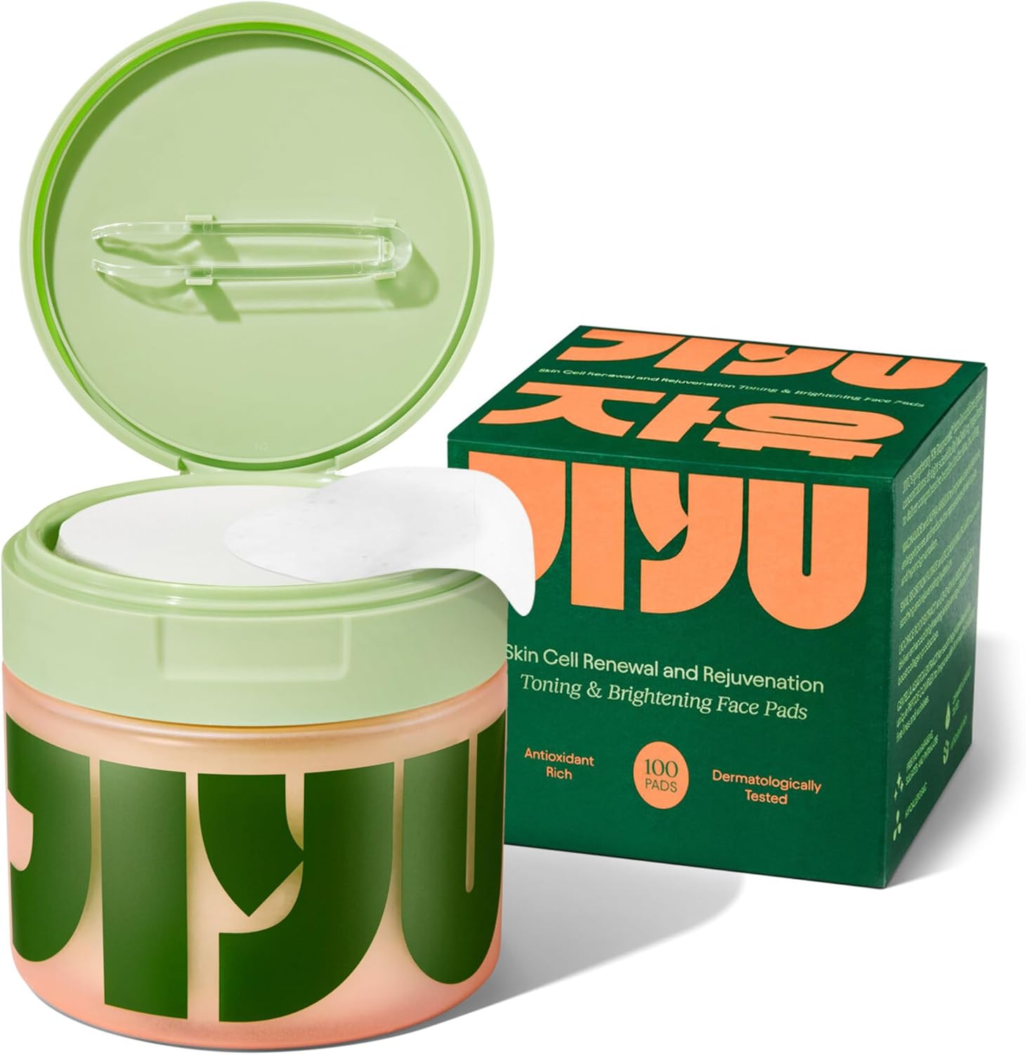 Korean Skincare Anti-Aging, Dark Spot & Wrinkle Minimizing Toner Pads - Hydrating with Snail Mucin, Centella Asiatica, Niacinamide, Peptides - for Polished & Youthful Skin - 100 Count