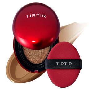 TIRTIR Mask Fit Red Cushion Foundation | Full coverage, Weightless, Skin fit, Satin Glow Finish, Korean Makeup Cushion Foundation (#23N Sand, 0.63 Fl Oz)