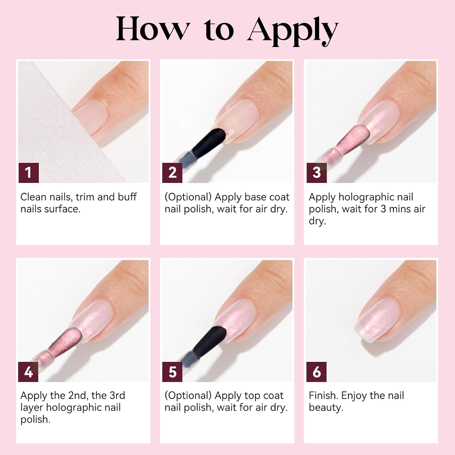 MIZHSE Nail Polish: 15Ml Mermaid Pearl Nail Polish Pink Aurora Effect Nail Polish, Fingernail and Toenail Polish Glossy Long Lasting Nail Polish Trendy DIY at Home Nail Gift Spree