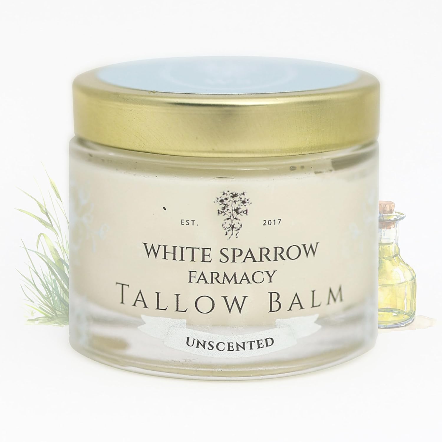 Organic Grass Fed Tallow Balm - (Citrus Bouquet) Organic Tallow from Grass Fed Cows & All Organic ingredients. For Face and Body. (2.0 oz)…