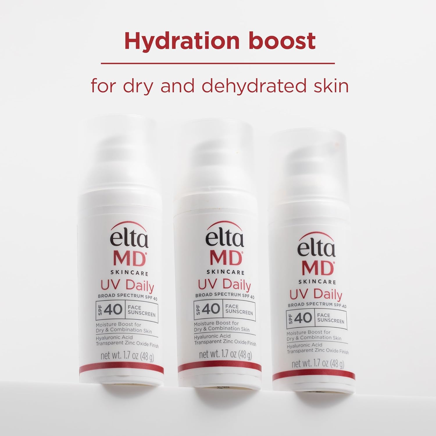 EltaMD UV Daily SPF 40 Face Sunscreen Moisturizer with Zinc Oxide, Daily Face Moisturizer with SPF, Sunscreen, 1.7 oz Pump