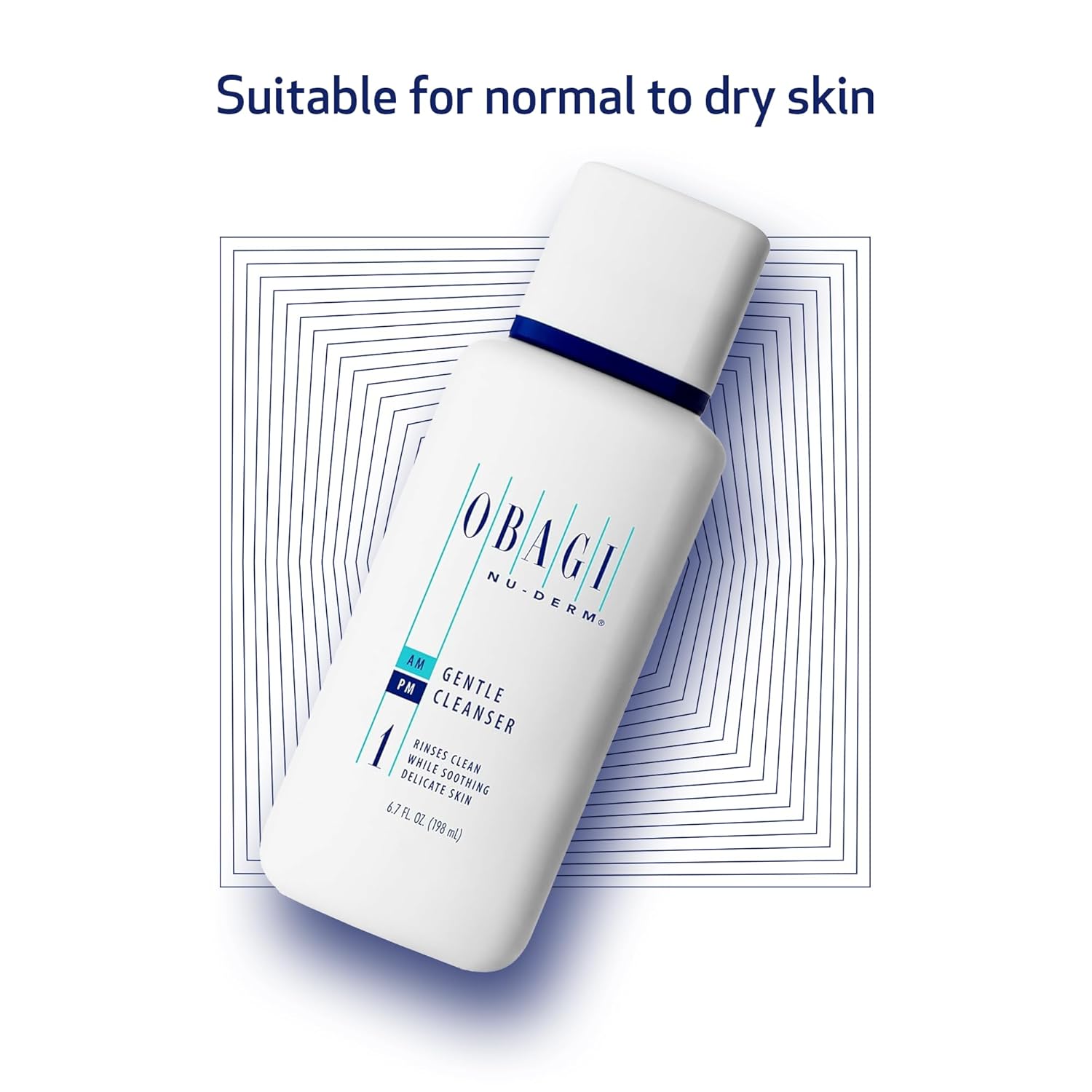 Obagi Medical Nu-Derm Gentle Face Cleanser for Normal to Dry Sensitive Skin – Daily Facial Cleanser Gently Removes Dirt, Oil, Makeup & Impurities
