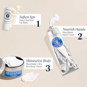 L'OCCITANE 10% Organic Shea Butter Ultra Rich Lip Balm Stick, Moisturizes, Nourishes, Repairs & Softens Dry, Chapped Lips, Long Lasting, Vegan